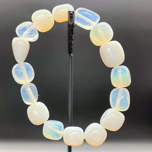 Opalite Nugget Crystal Bracelet Handmade - Picture 4 of 5